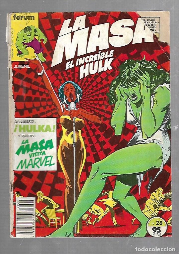 Tebeos: TEBEO. LA MASA. EL INCREIBLE HULK. N&ordm; 28. COMICS FORUM - Foto 1