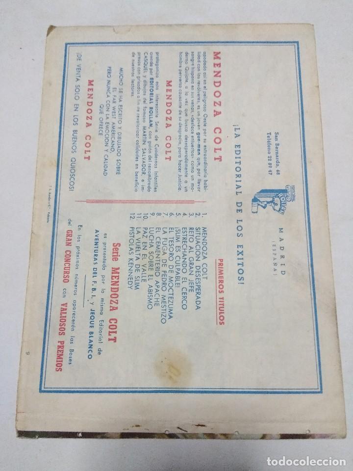 Tebeos: ORIGINAL MENDOZA COLT/EDITORIAL ROLLAN N&ordm;9. - Foto 2