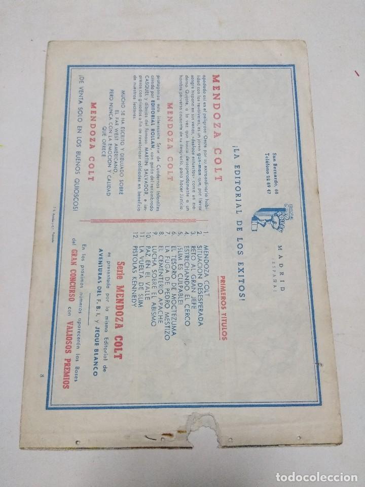 Tebeos: ORIGINAL MENDOZA COLT/EDITORIAL ROLLAN N&ordm;8. - Foto 2