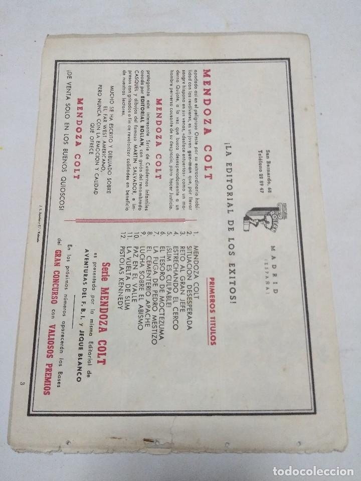 Tebeos: ORIGINAL MENDOZA COLT/EDITORIAL ROLLAN N&ordm;3. - Foto 2