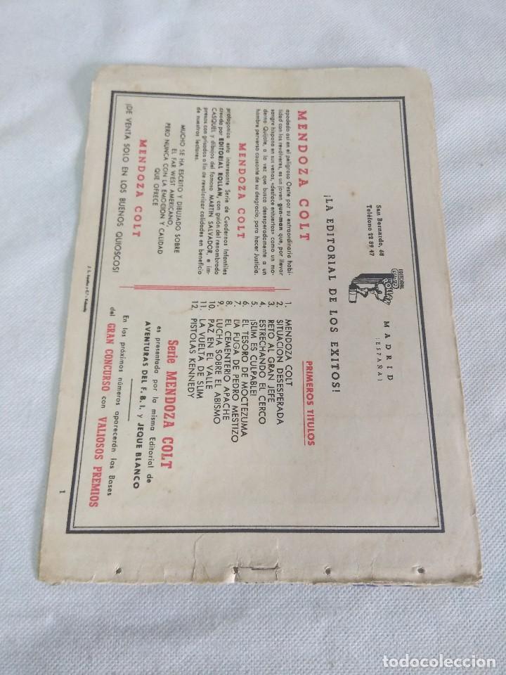 Tebeos: ORIGINAL MENDOZA COLT/EDITORIAL ROLLAN N&ordm;1. - Foto 2