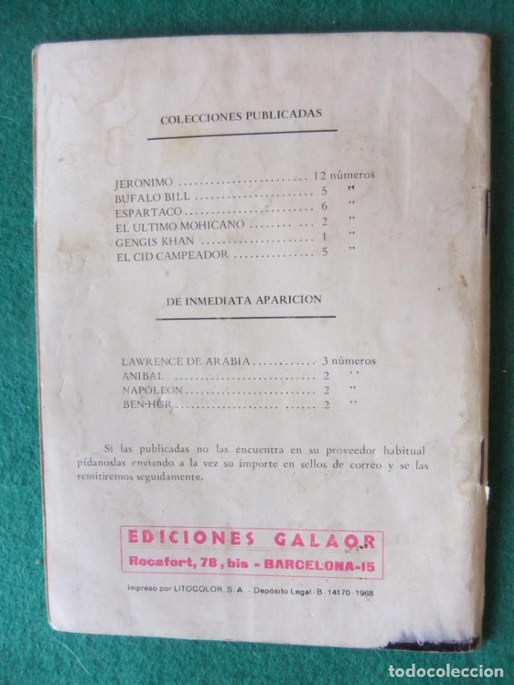 Tebeos: EL CID N&ordm; 5 ULTIMO NUMERO EDICIONES GALAOR - Foto 2
