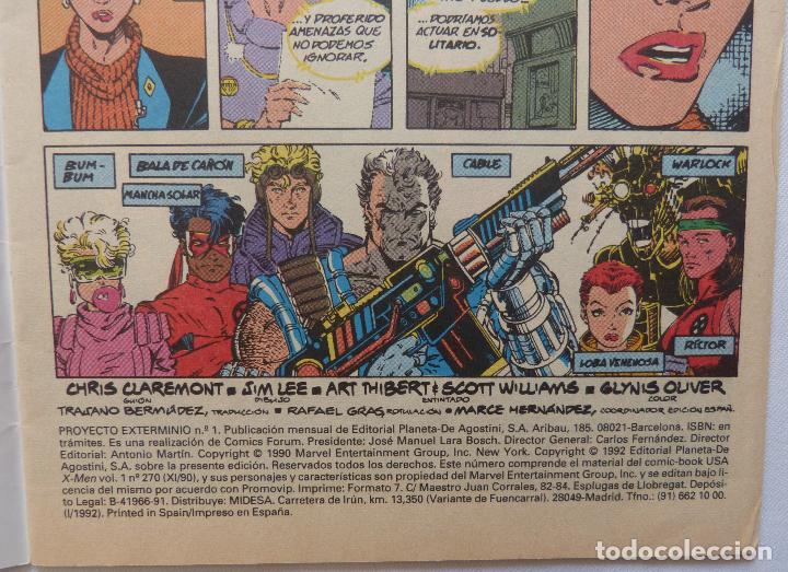 Tebeos: Comic Proyecto Exterminio, Numero 1,Marvel comics,Patrulla X, Stan Lee - Foto 3