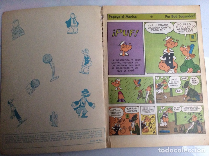 Tebeos: POPEYE N&ordm; 1 -ED. EDICIONES MAISAL - Foto 2