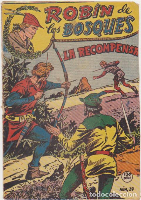 Tebeos: Rob&iacute;n de los Bosques n&ordm; 37. Ferma 1956. MUY ESCASO - Foto 1