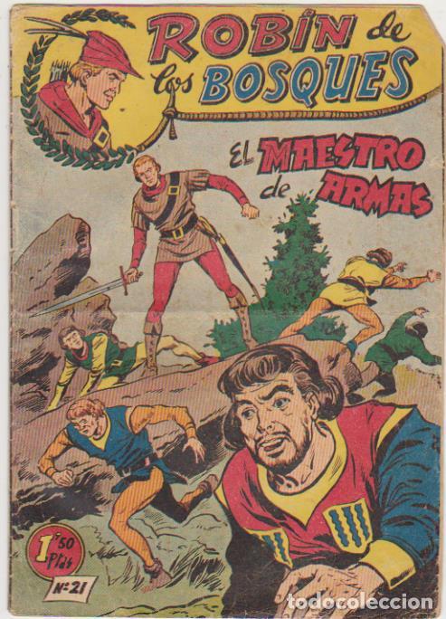 Tebeos: Rob&iacute;n de los Bosques n&ordm; 21. Ferma 1956. DIF&Iacute;CIL - Foto 1