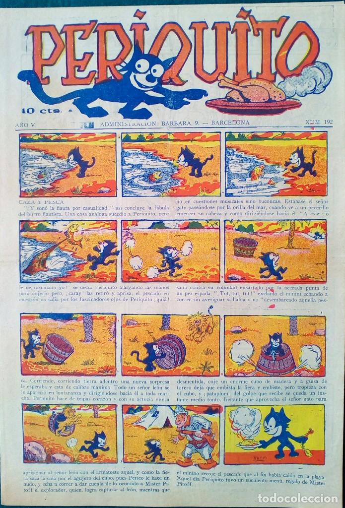 Tebeos: PERIQUITO N&ordm; 192 - 1931 - SIN CORTAR - Foto 1