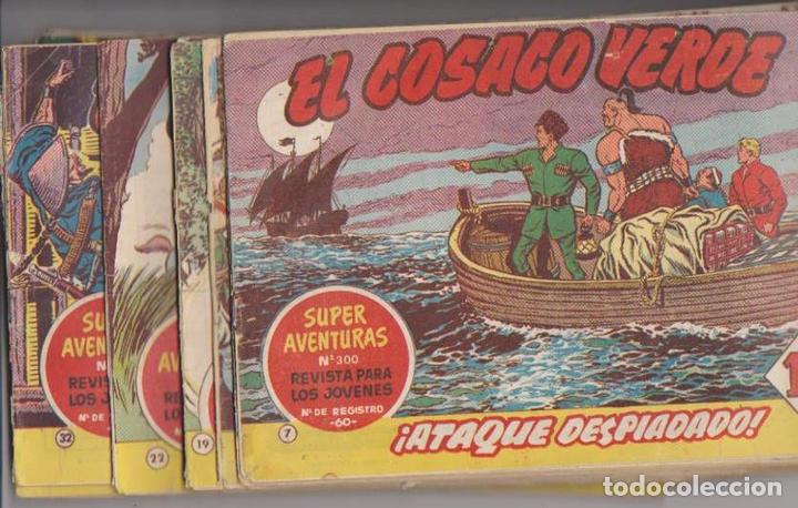 BDs: El Cosaco Verde. Bruguera 1960. Lote de 22 ejemplares