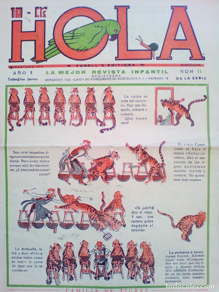 Tebeos: HOLA  N&ordm; 11 DE 1931 - SIN CORTAR - Foto 1