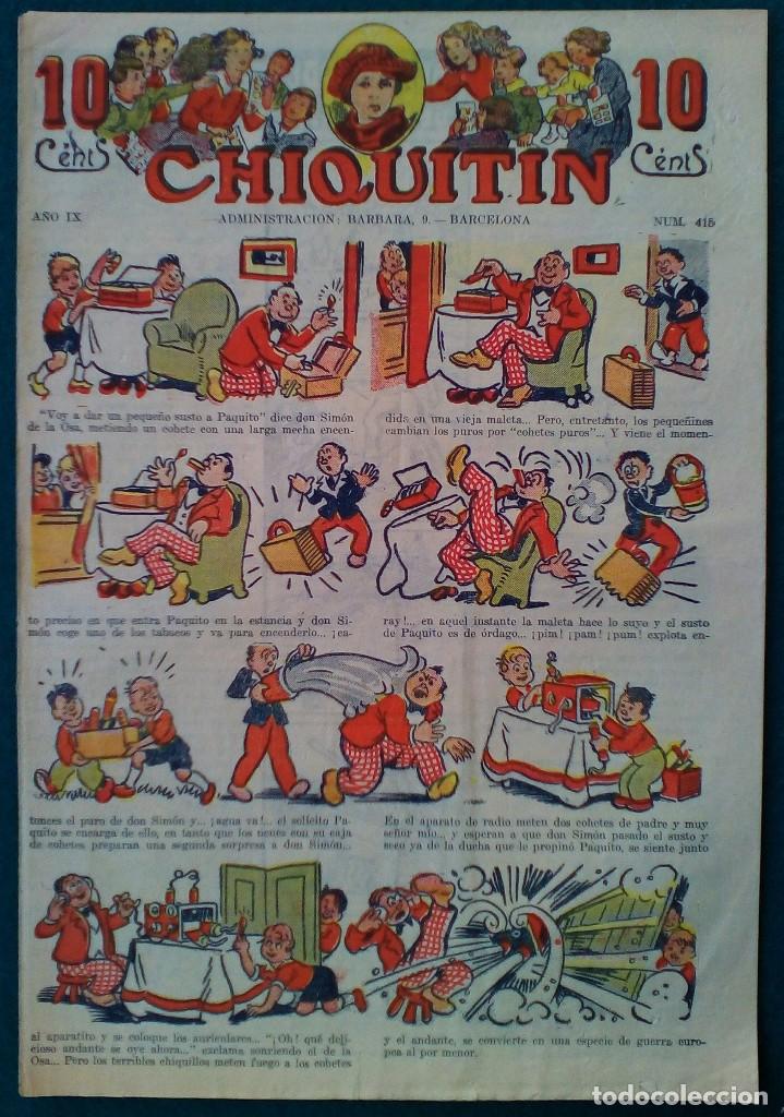 Tebeos: CHIQUITIN N&ordm; 415 - Foto 1