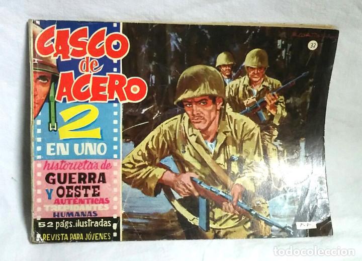 Tebeos: Casco de Acero n&ordm; 32, Editorial Manhattan a&ntilde;o 1961 - Foto 1