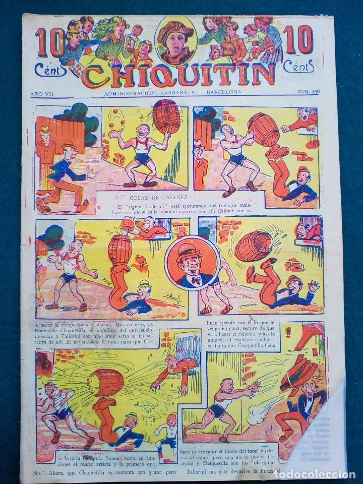 Tebeos: CHIQUITIN N&ordm; 340 - A&Ntilde;O VII - Foto 1