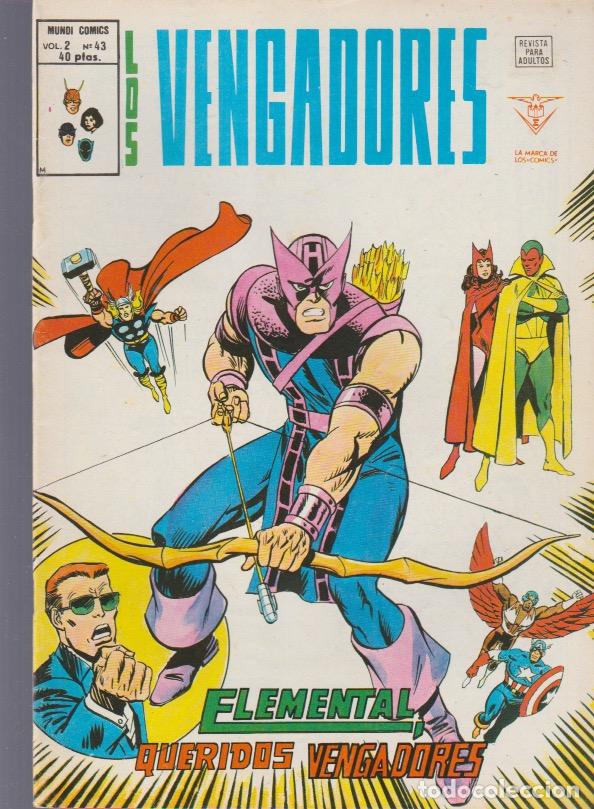 Tebeos: Los Vengadores v2. V&eacute;rtice 1974. N&ordm; 43 - Foto 1