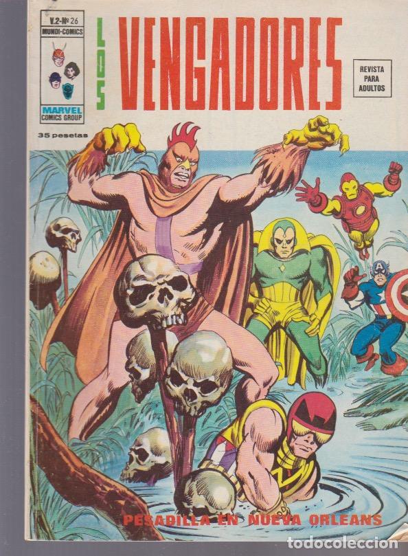 Tebeos: Los Vengadores v2. Vértice 1974. Nº 26