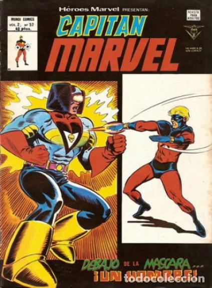 Tebeos: H&eacute;roes Marvel v2. V&eacute;rtice 1975. N&ordm; 57 Capit&aacute;n Marvel - Foto 1