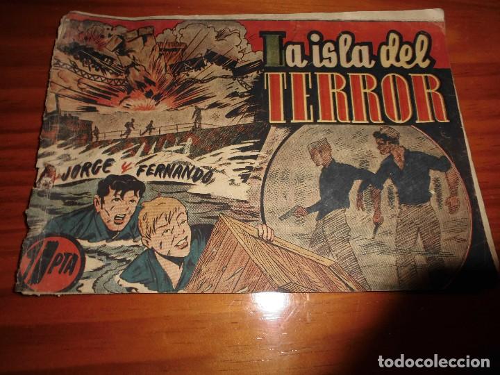 Tebeos: JORGE Y FERNANDO LA ISLA DEL TERROR LOMO SUELTO - Foto 1