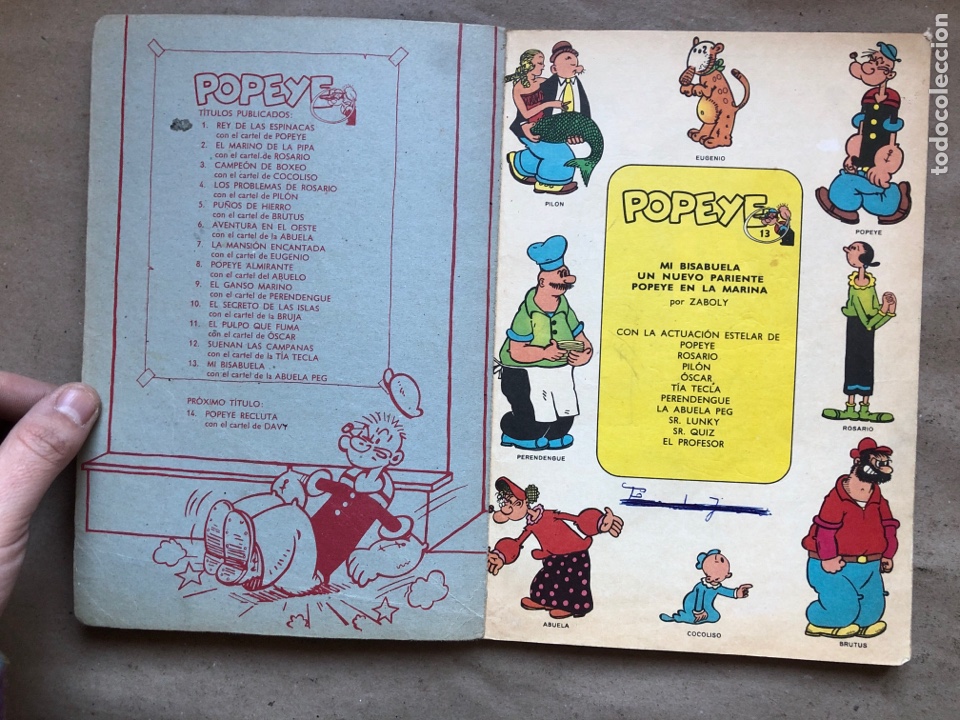Tebeos: POPEYE, MI BISABUELA. BURULAN EDICIONES 1971. - Foto 2