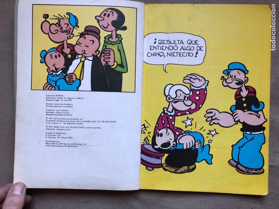 Tebeos: POPEYE, MI BISABUELA. BURULAN EDICIONES 1971. - Foto 3