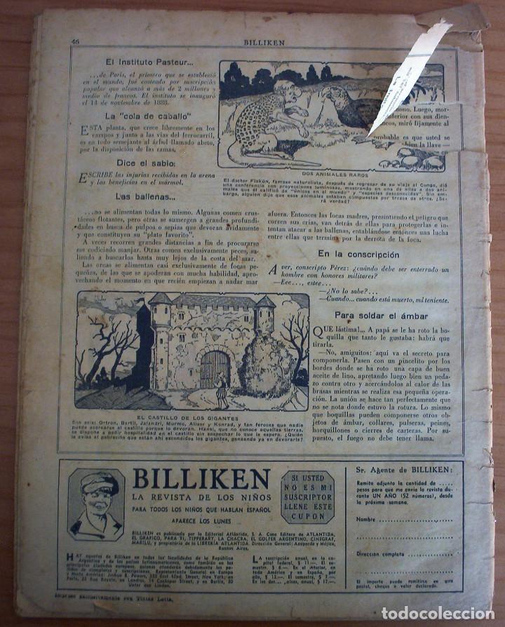 Tebeos: BILLIKEN - N&Uacute;MERO 821 - A&Ntilde;O 1935 - Foto 2