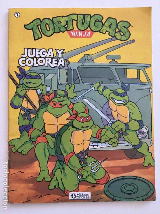 Tebeos: TORTUGAS NINJA, PINTA I COLOREA DE EDICIONES ZINCO SA - Foto 1