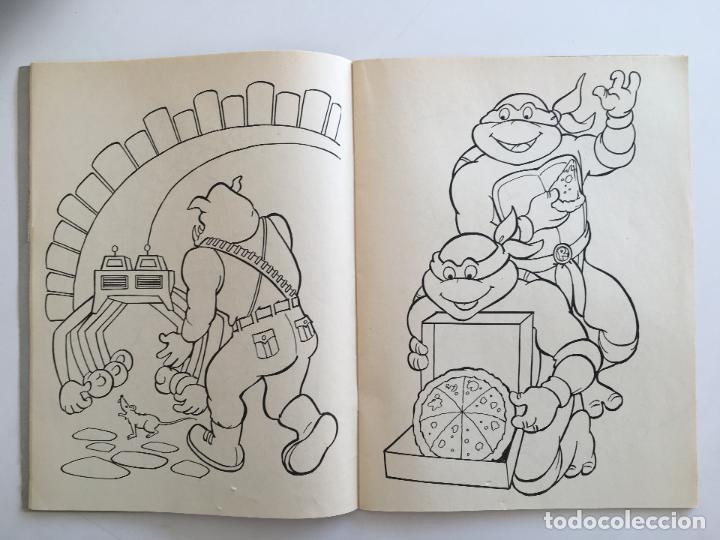 Tebeos: TORTUGAS NINJA, PINTA I COLOREA DE EDICIONES ZINCO SA - Foto 5