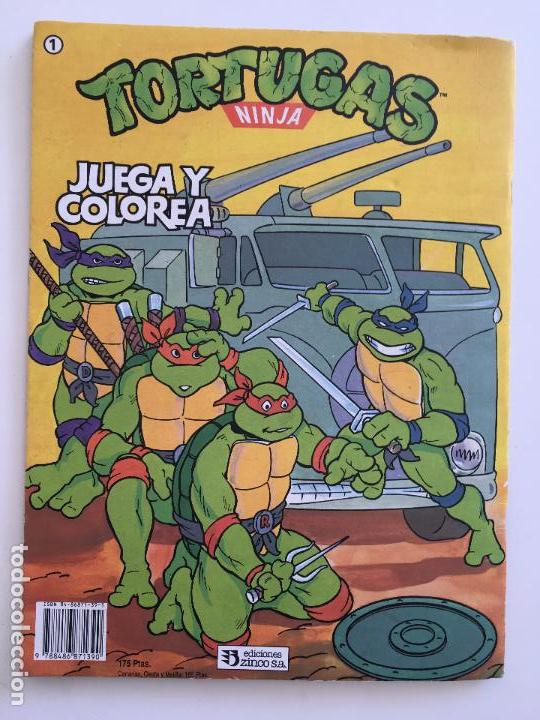 Tebeos: TORTUGAS NINJA, PINTA I COLOREA DE EDICIONES ZINCO SA - Foto 6
