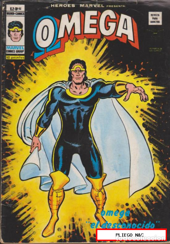 Tebeos: H&eacute;roes Marvel v2. V&eacute;rtice 1975. N&ordm; 41 Omega - Foto 1