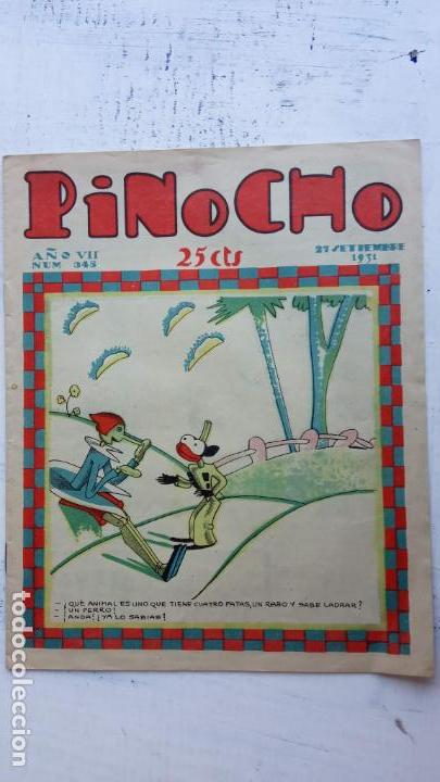 Tebeos: PINOCHO ORIGINAL N&ordm; 345 - 1931 - COMO NUEVO - Foto 2