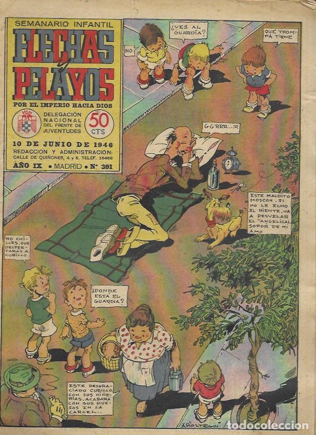 Tebeos: Flechas y Pelayos N&ordm; 391. 10 de Junio de 1946 - Foto 1