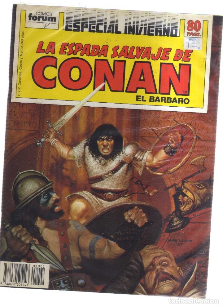 Tebeos: CONAN EL BARBARO LA ESPADA SALVAJE ESPECIAL INVIERNO - Foto 1