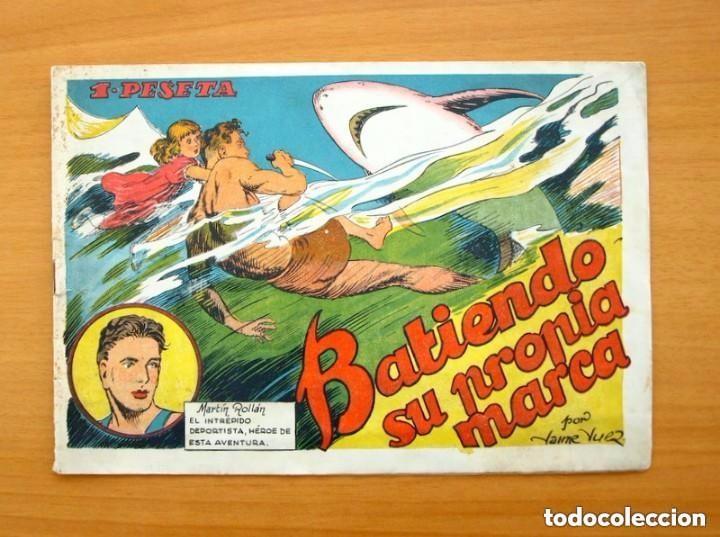 Tebeos: Martin Rol&aacute;n - Batiendo su propia marca - Editorial 3 ping&uuml;inos 1944