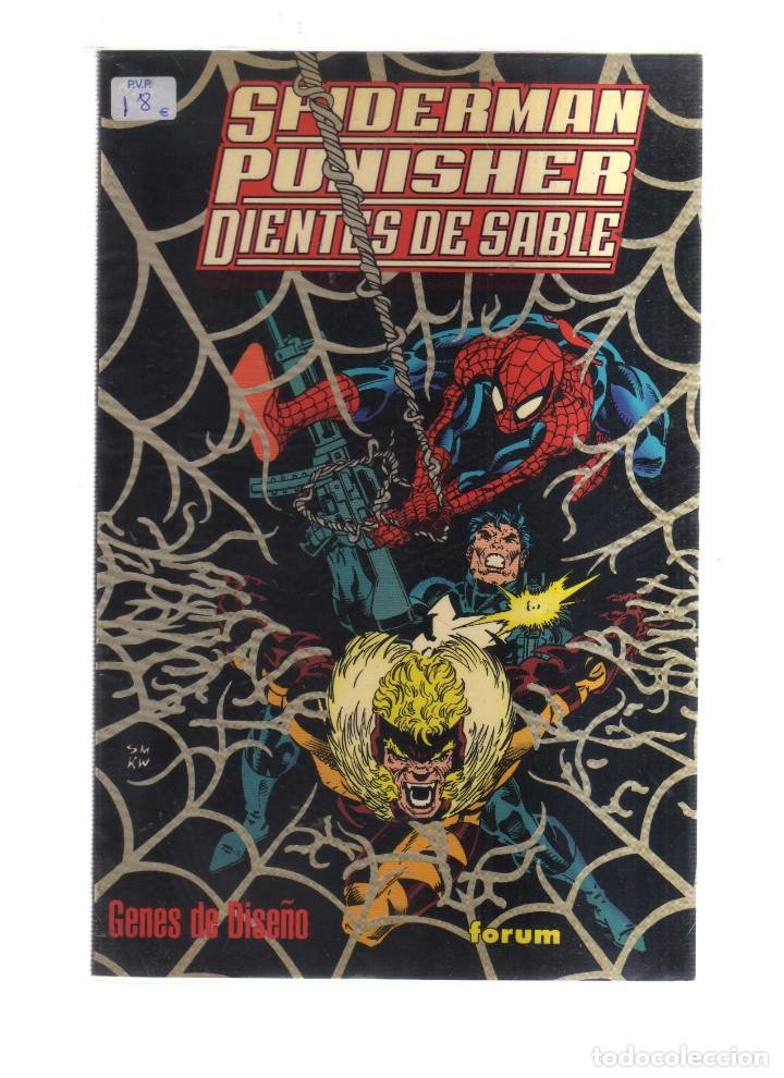 Tebeos: SPIDERMAN UNISHER DIENTES DE SABLE FORUM - Foto 1