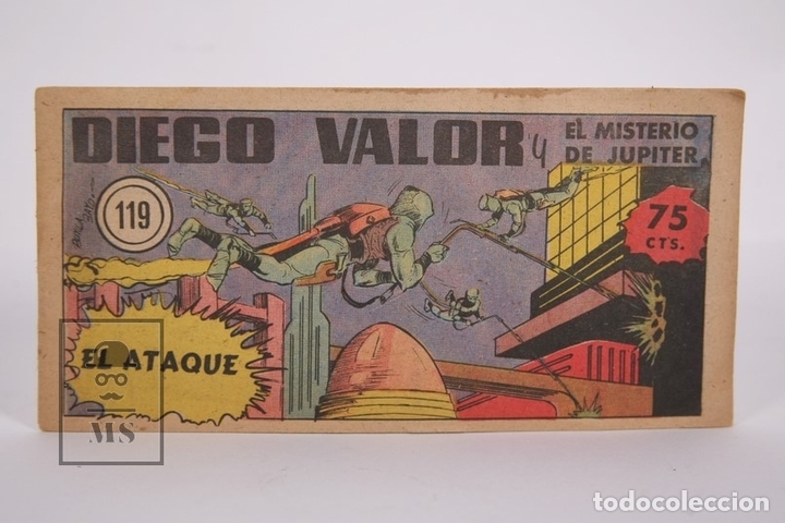 Giornalini: C&oacute;mic - Diego Valor / El Ataque N&ordm; 119 - Ediciones CID - A&ntilde;o 1956