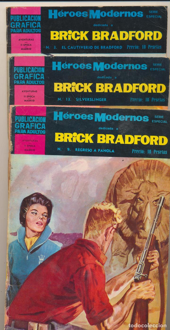 Tebeos: Brick Bradford n&ordm; 3,9 y 13. Dolar - Foto 1