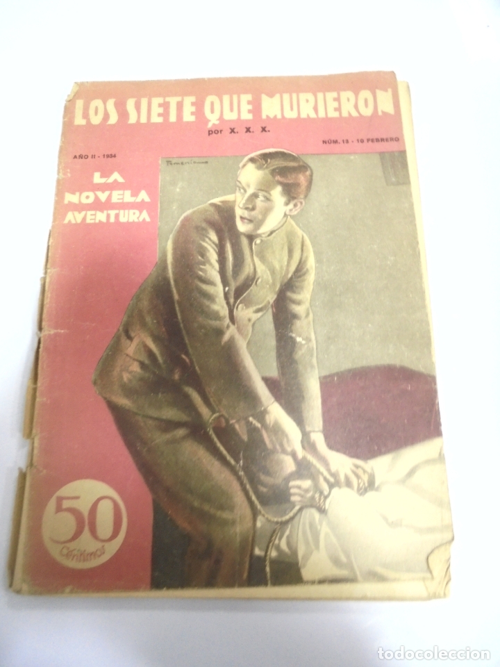 Giornalini: TEBEO. LOS SIETE QUE MURIERON POR X.X.X. A&Ntilde;O II. 1934. N&ordm; 13. EDICIONES HYMSA