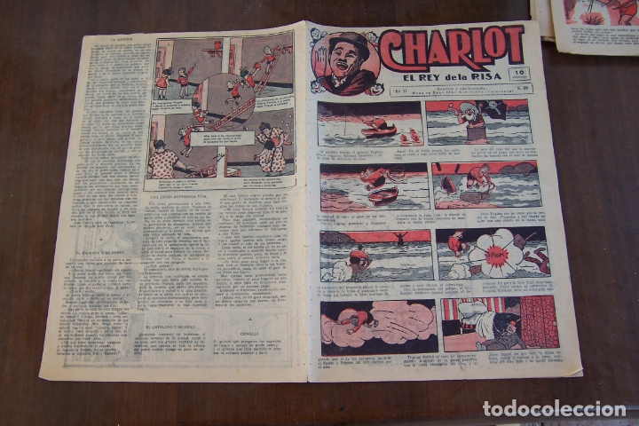 Tebeos: gato negro,- charlot el rey de la risa n&ordm; 80 y 111 - Foto 1