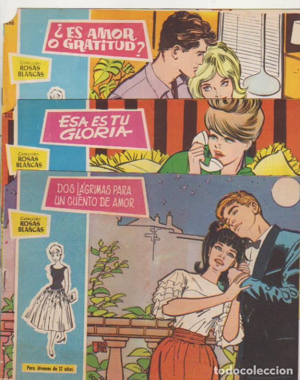 Giornalini: Rosas Blancas. Lote de 4 ejemplares: 262,266 y 267 (2)