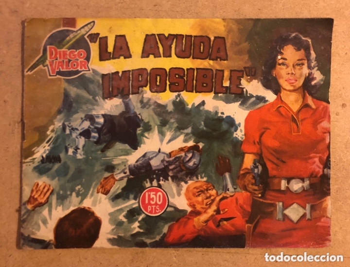 Tebeos: DIEGO VALOR N&deg; 16 (EDICIONES CID 1957). LA AYUDA IMPOSIBLE. ORIGINAL. - Foto 1