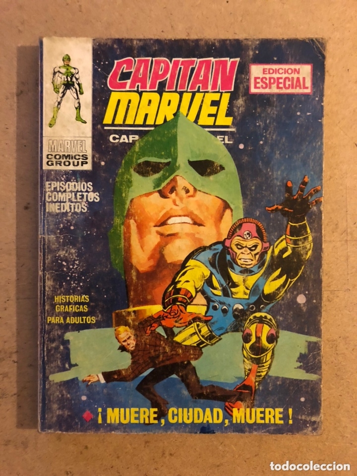 Tebeos: CAPIT&Aacute;N MARVEL N&deg; 1 &iexcl;MUERE, CIUDAD, MUERE!. EDICIONES VERTICE 1969. - Foto 1