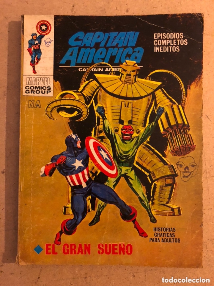 Tebeos: CAPIT&Aacute;N AMERICA N&deg; 24 EL GRAN SUE&Ntilde;O . EDICIONES VERTICE 1972. MARVEL COMIC GROUP. - Foto 1