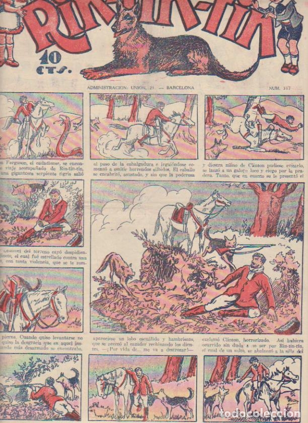 Tebeos: Rin Tin Tin n&ordm; 317. Marco 1930 - Foto 1