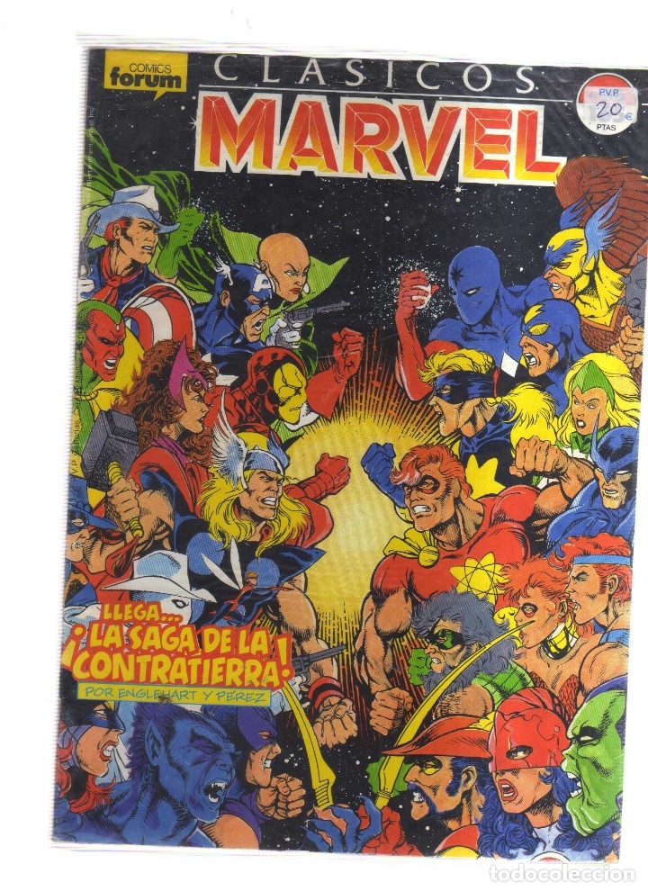 Tebeos: CLASICOS MARVEL FORUM LLEGA LA SAGA DE LA CONTRATIERRA 4 NUMEROS COMPLETA