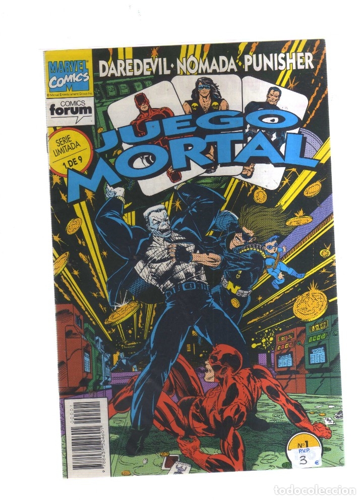 Tebeos: JUEGO MORTAL DAREDEVIL , NOMADA ,PUNISHER N,1 - Foto 1