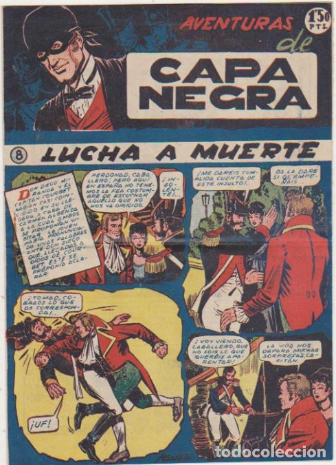 Tebeos: Capa Negra n&ordm; 8. Ricart 1953. SIN ABRIR - Foto 1