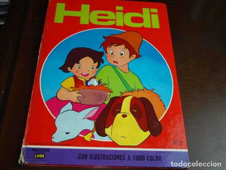 Tebeos: COLECCI&Oacute;N EDICLAS TURQUESA 10. HEIDI 2. CON 2 RECORTABLES LAIDA - Foto 1