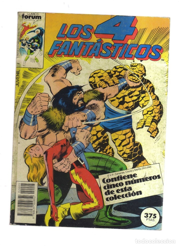 Tebeos: LOS 4 FANTASTICOS CONTIENE CINCO NUMEROS DEL 71 AL 75 - Foto 1