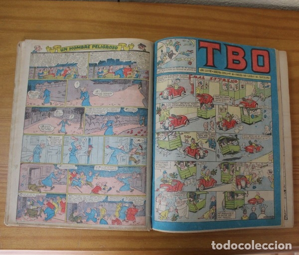 Comics: 24 EJEMPLARES DE TBO DE 1954 ENCUADERNADOS EN UN TOMO. INCLUYE ALMANAQUE 1955