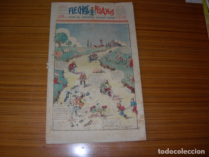 Tebeos: FLECHAS Y PELAYOS N&ordm; 103  EDITA FE DE LAS J. - Foto 1