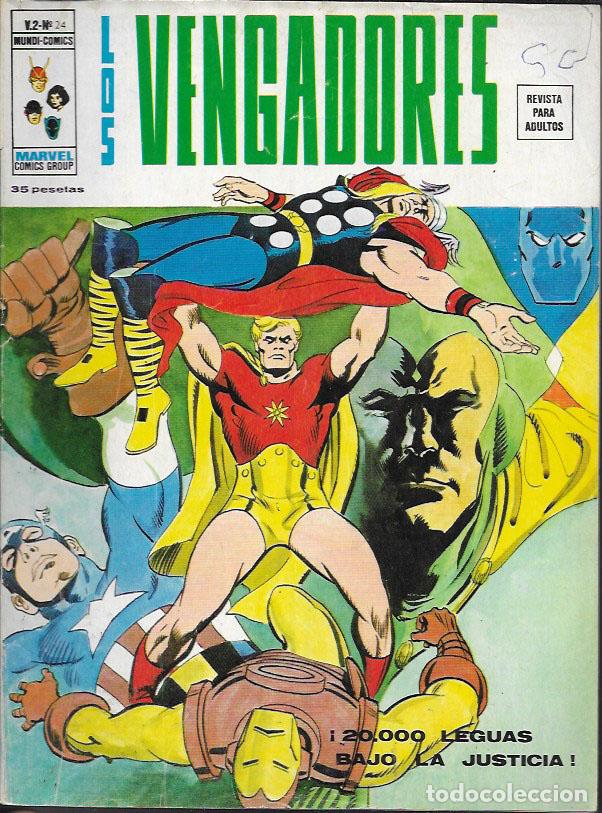 Tebeos: Los Vengadores v2. V&eacute;rtice 1974. N&ordm; 24 - Foto 1
