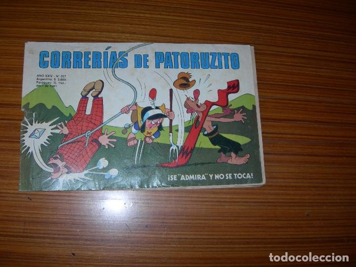 Tebeos: CORRERIAS DE PATORUZITO N&ordm; 357  EDITA UNIVERSO - Foto 1